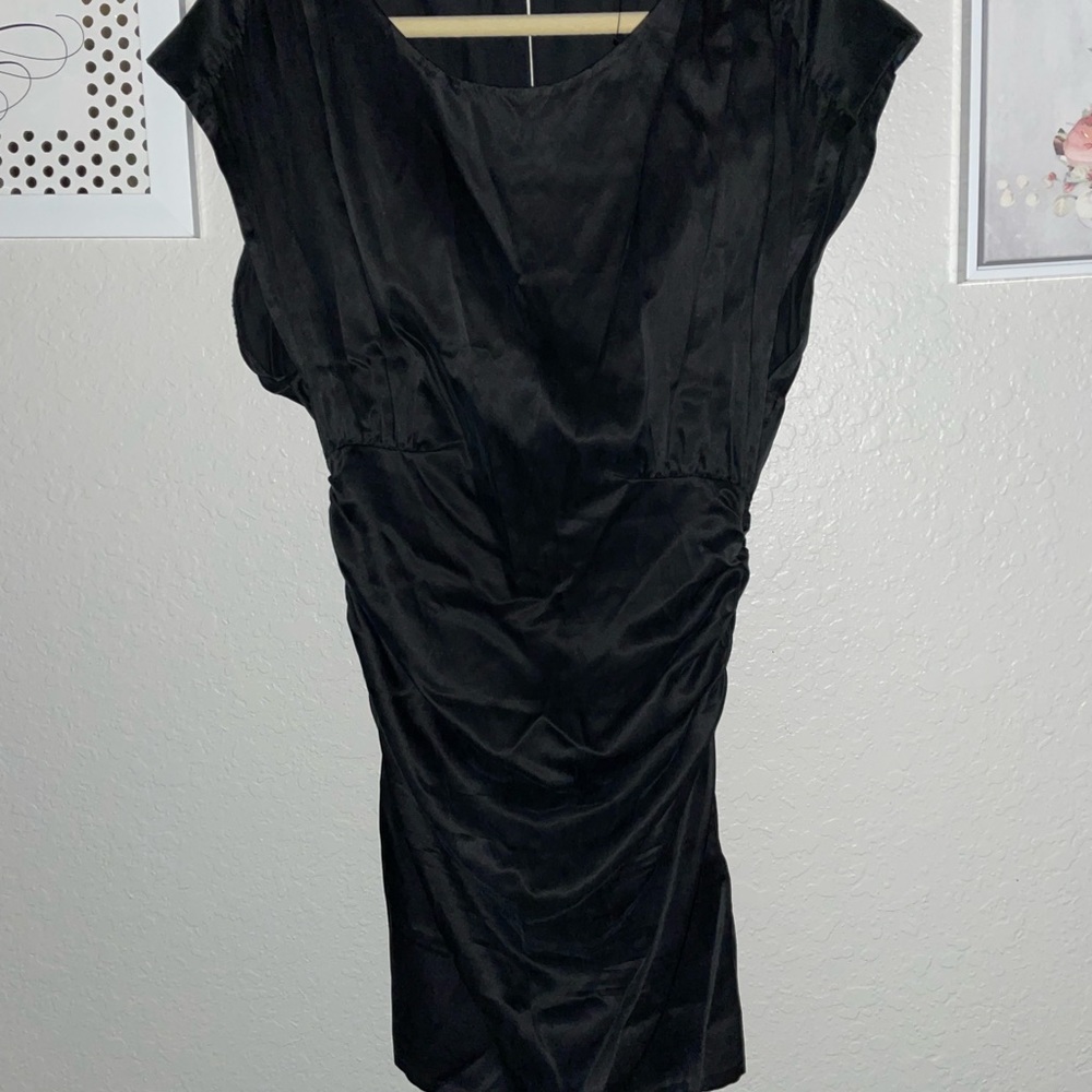 Elizabeth & James gorgeous black silk mini dress/SZ 4